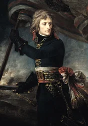 Kenraali Bonaparte (1769-1821) Arcolen sillalla